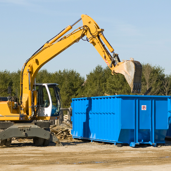 what are the rental fees for a residential dumpster in St Regis Park